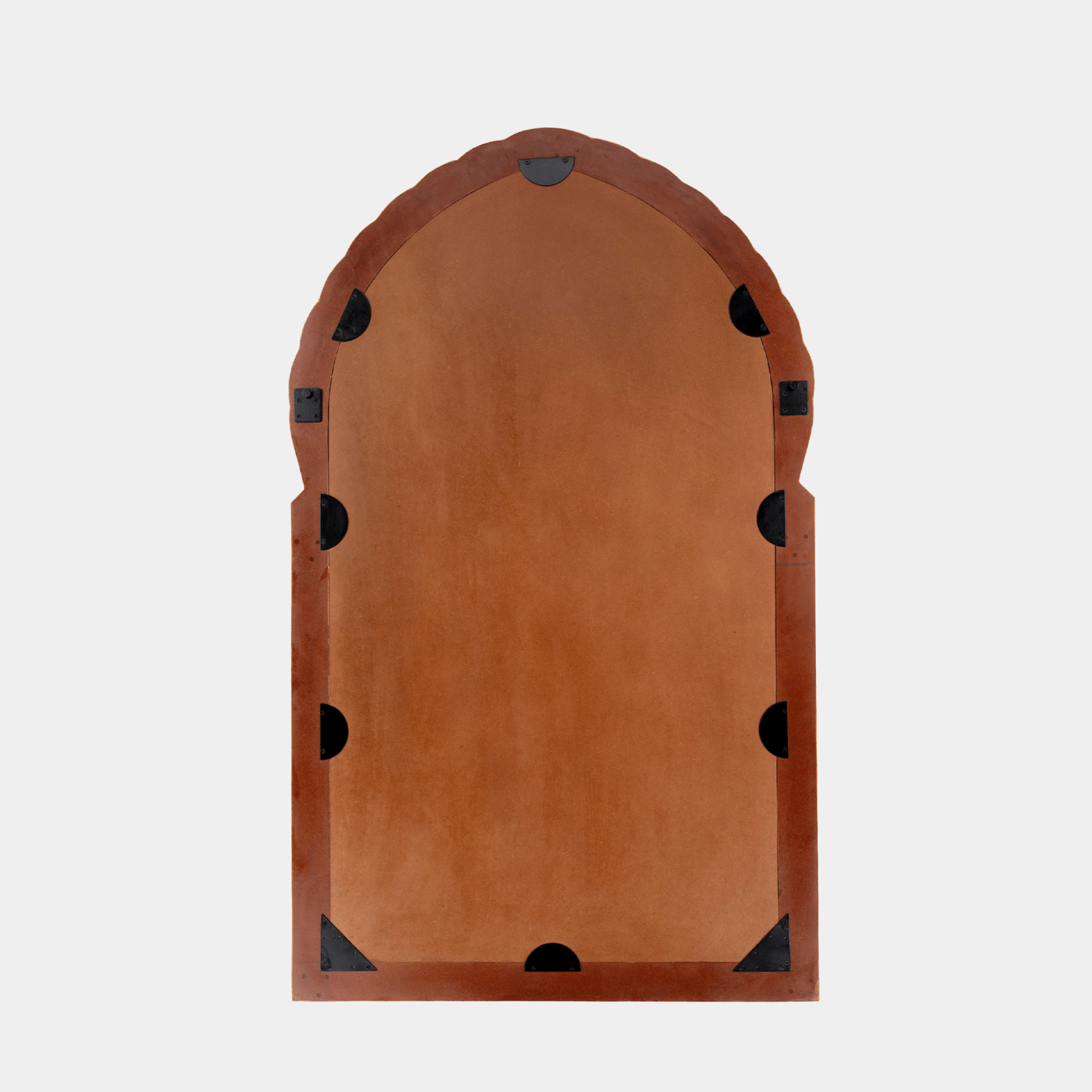 Bardot 60" Wood & Buffalo Bone Arch Wall Mirror - Marble Lotus - Bardot 60" Wood & Buffalo Bone Arch Wall Mirror