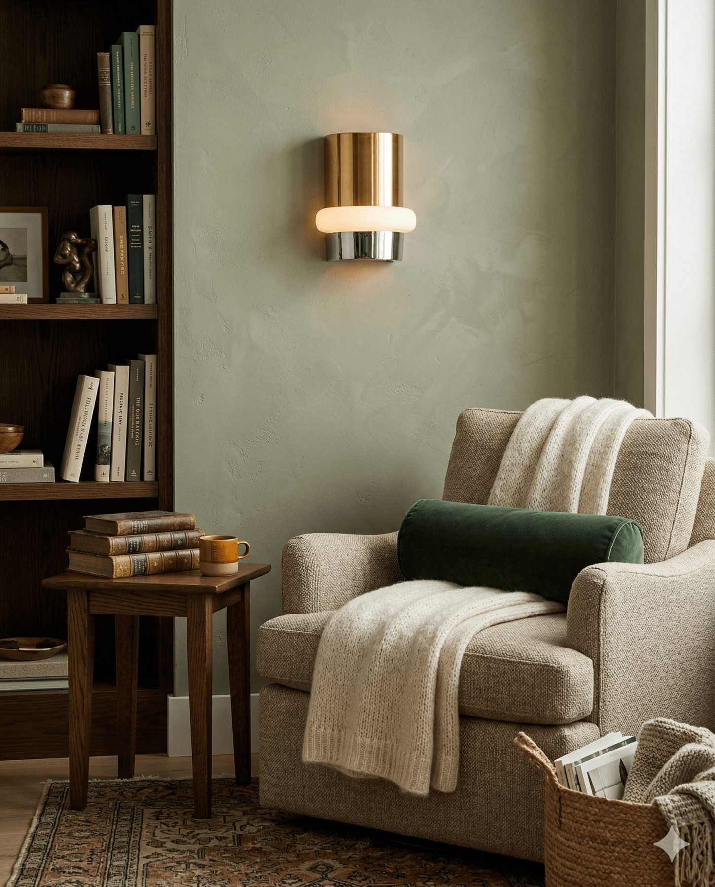 Beckenham Wall Sconce - Marble Lotus - Beckenham Wall Sconce