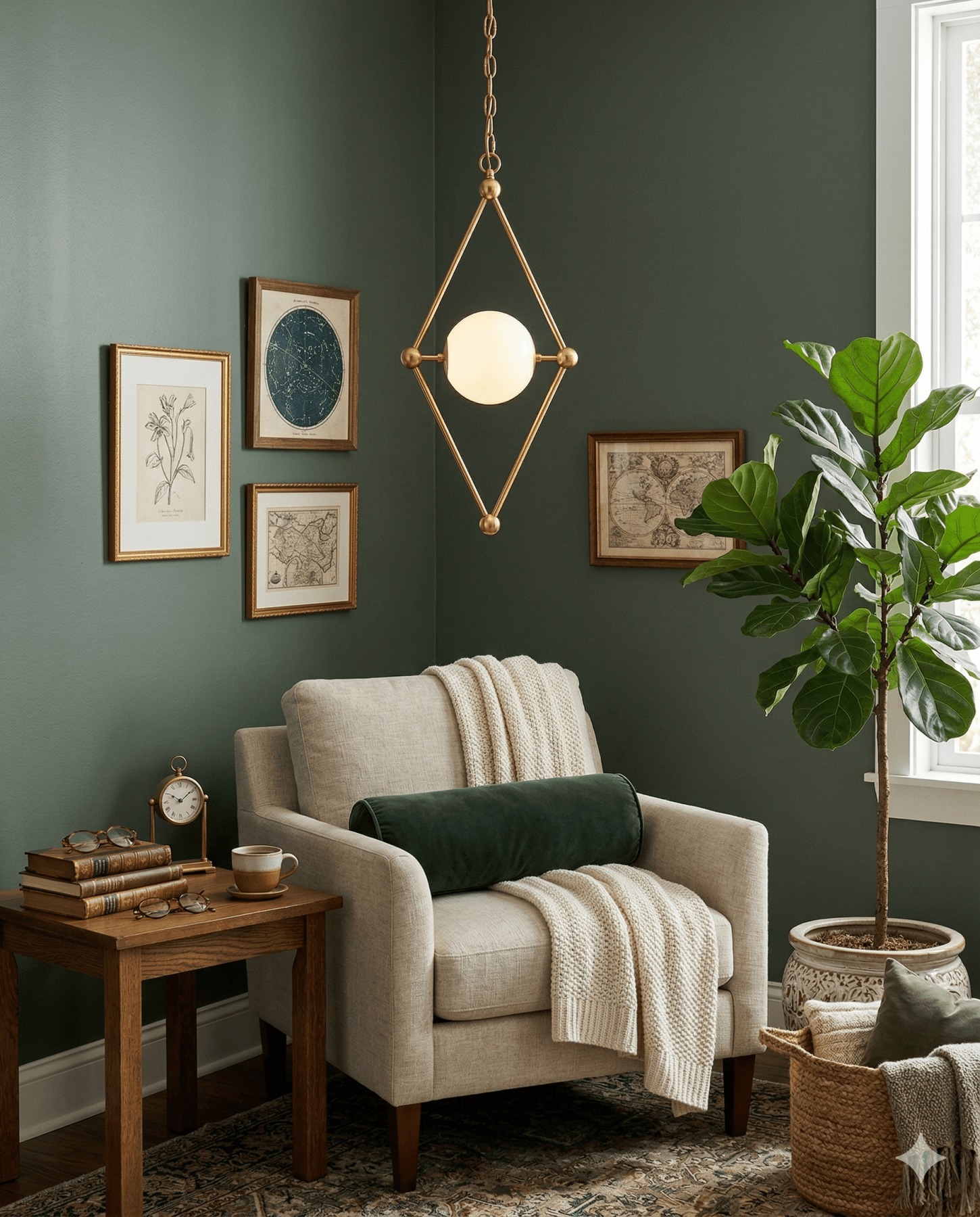 Bickley Pendant - Marble Lotus - Bickley Pendant