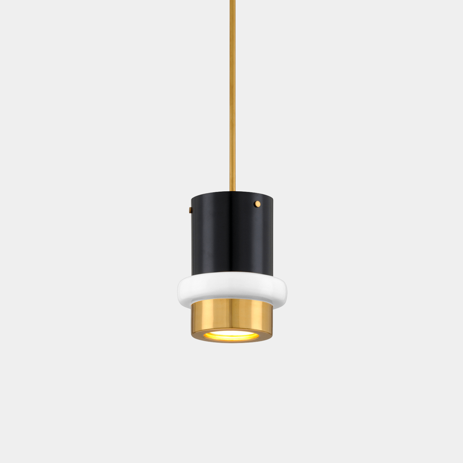 Black Beckenham Pendant - Marble Lotus - Black Beckenham Pendant