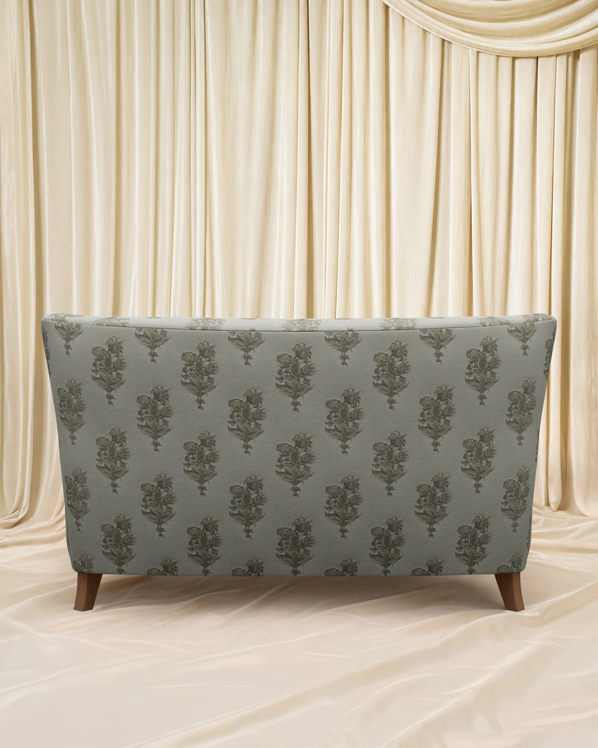 Block Print Kristin Loveseat 55" - Marble Lotus - Block Print Kristin Loveseat 55"