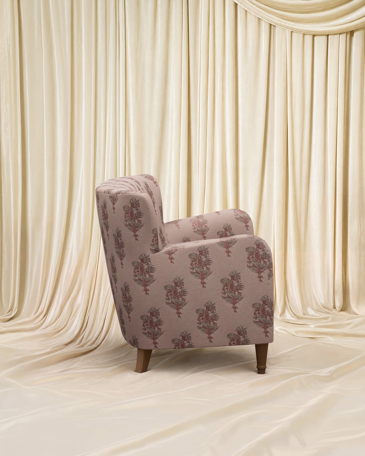 Block Print Kristin Loveseat 55" - Marble Lotus - Block Print Kristin Loveseat 55"
