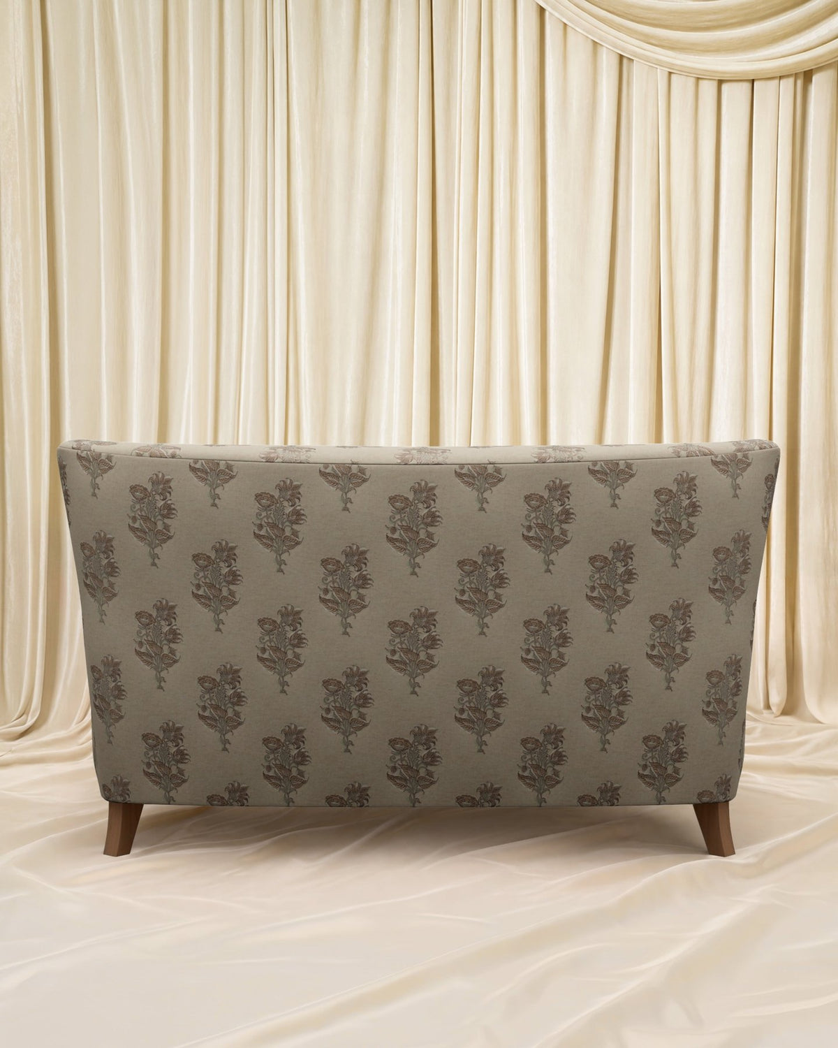 Block Print Kristin Loveseat 55" - Marble Lotus - Block Print Kristin Loveseat 55"