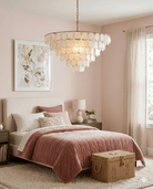 Bon Vivant Large Semi - Flush Mount - Marble Lotus - Bon Vivant Large Semi - Flush Mount