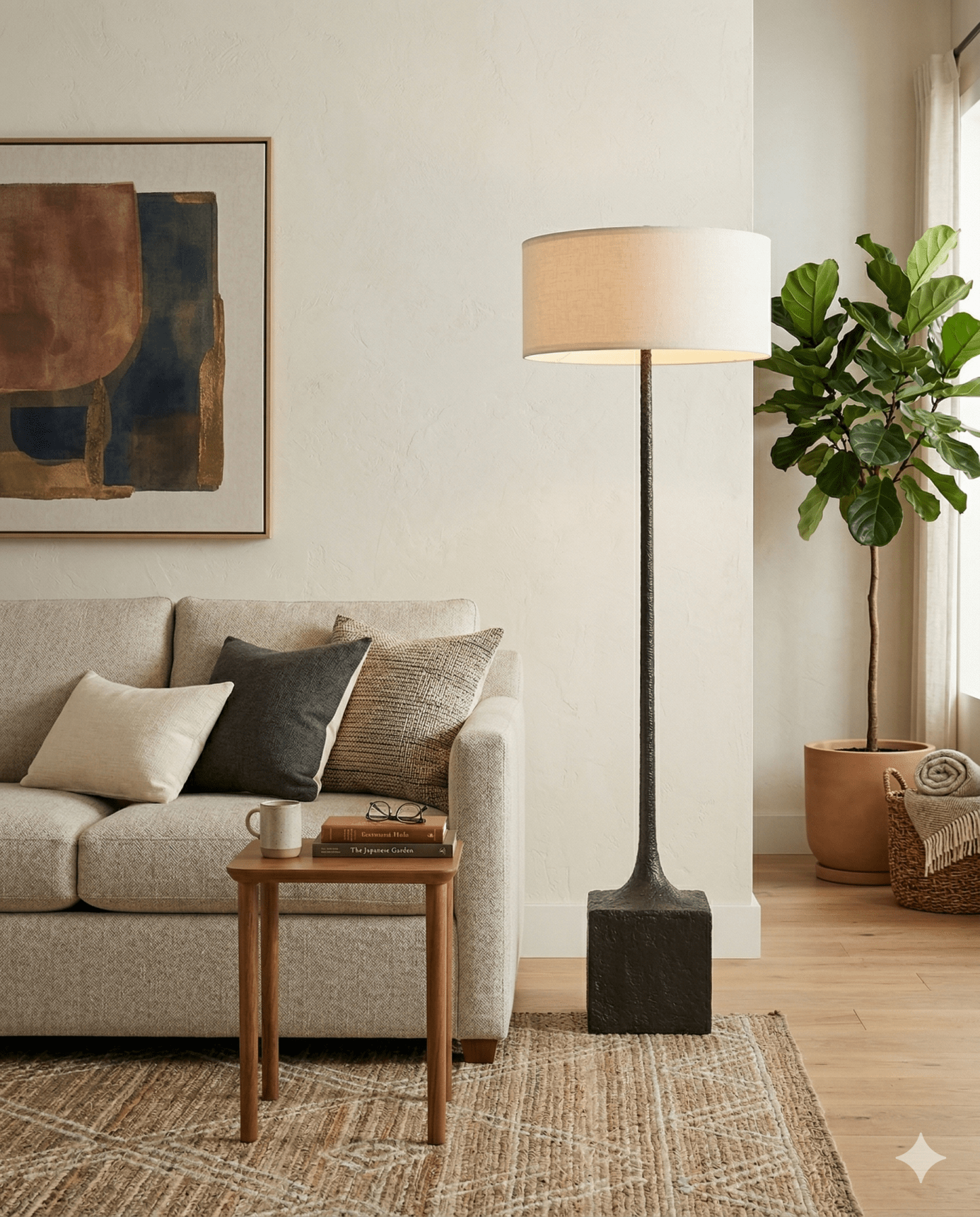 Brera Floor Lamp - Marble Lotus - Brera Floor Lamp