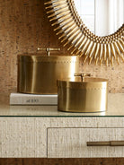 Buttercup Brass Box Small - Marble Lotus - Buttercup Brass Box Small