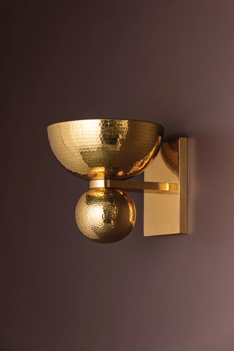 CATANIA Wall Sconce - Marble Lotus - CATANIA Wall Sconce