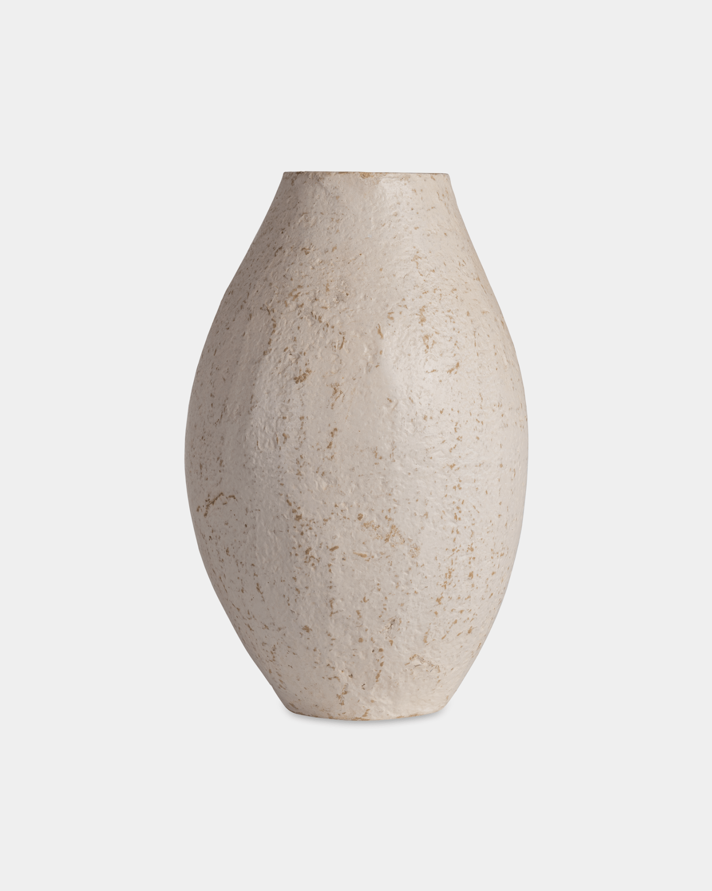 Chaand Papermache Pot (7"x14") - Marble Lotus - Chaand Papermache Pot (7"x14") - Marble Lotus - White Papermache Pot 7x14