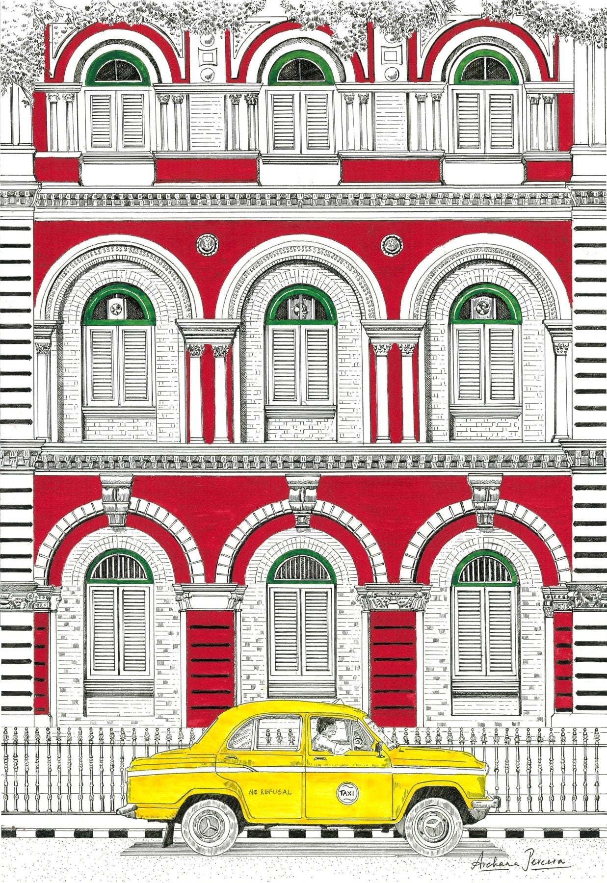 City of Joy Taxi - Marble Lotus - City of Joy Taxi