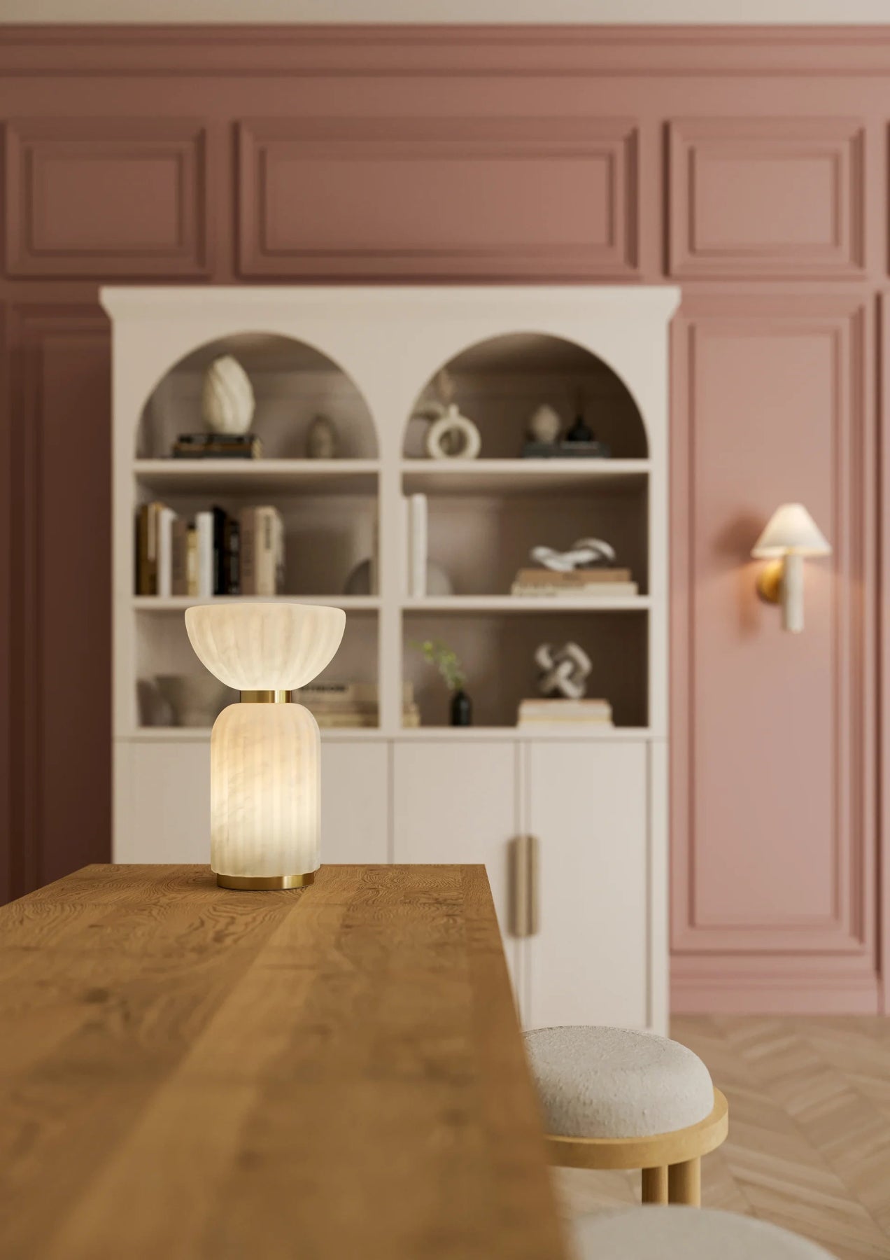 CLOVER Wall Sconce - Marble Lotus - CLOVER Wall Sconce