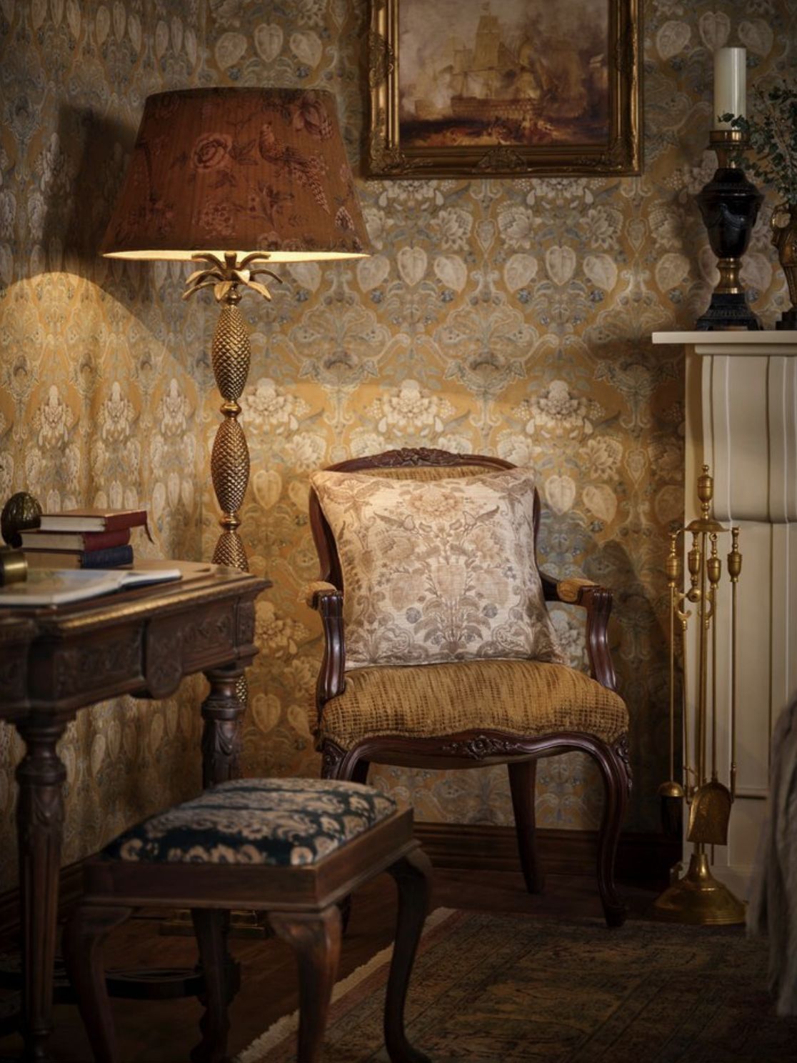 Damask - Marble Lotus - Damask