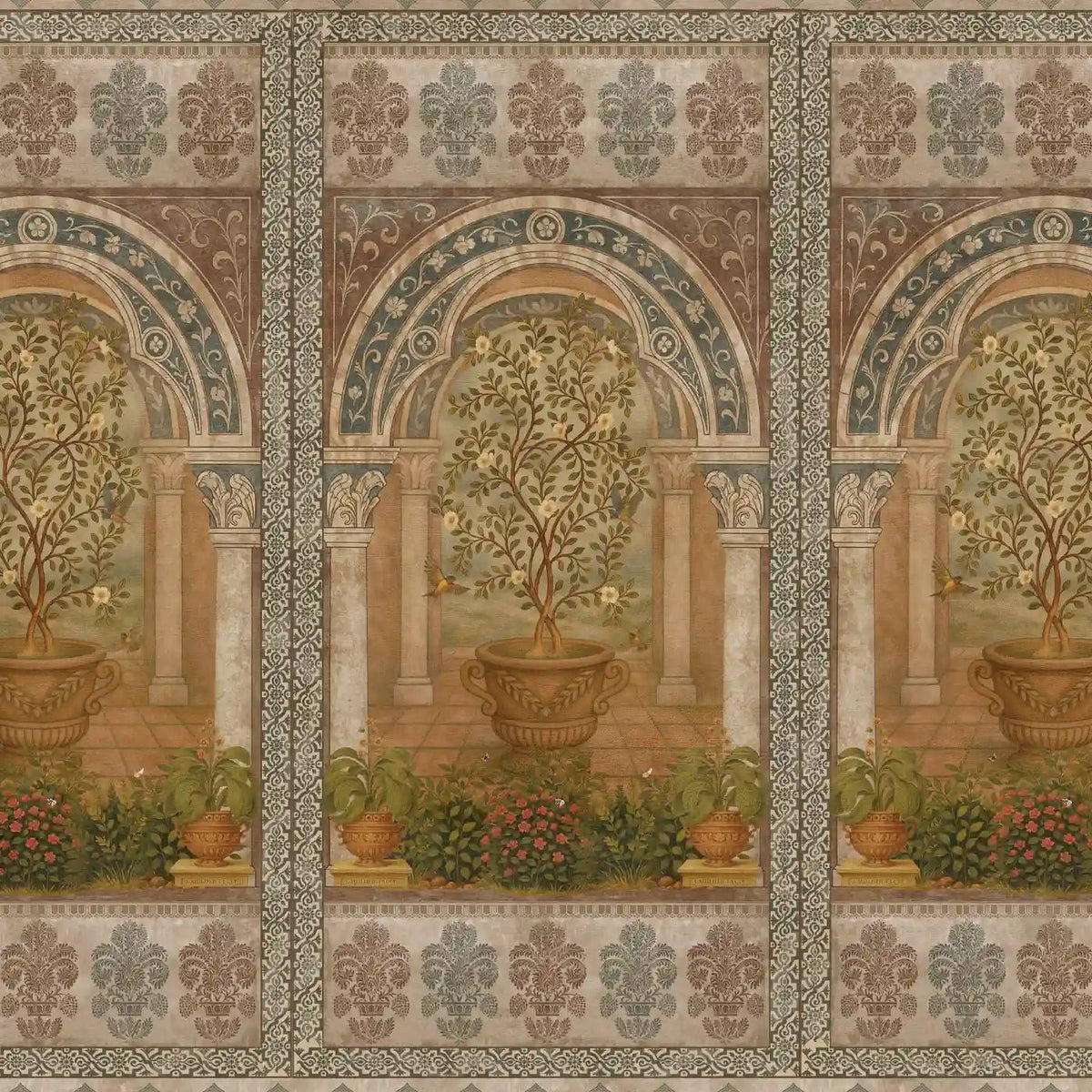 Dastaan Customised Wallpaper - Marble Lotus - Dastaan Customised Wallpaper