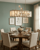 Daze Rectangular Chandelier - Marble Lotus - Daze Rectangular Chandelier