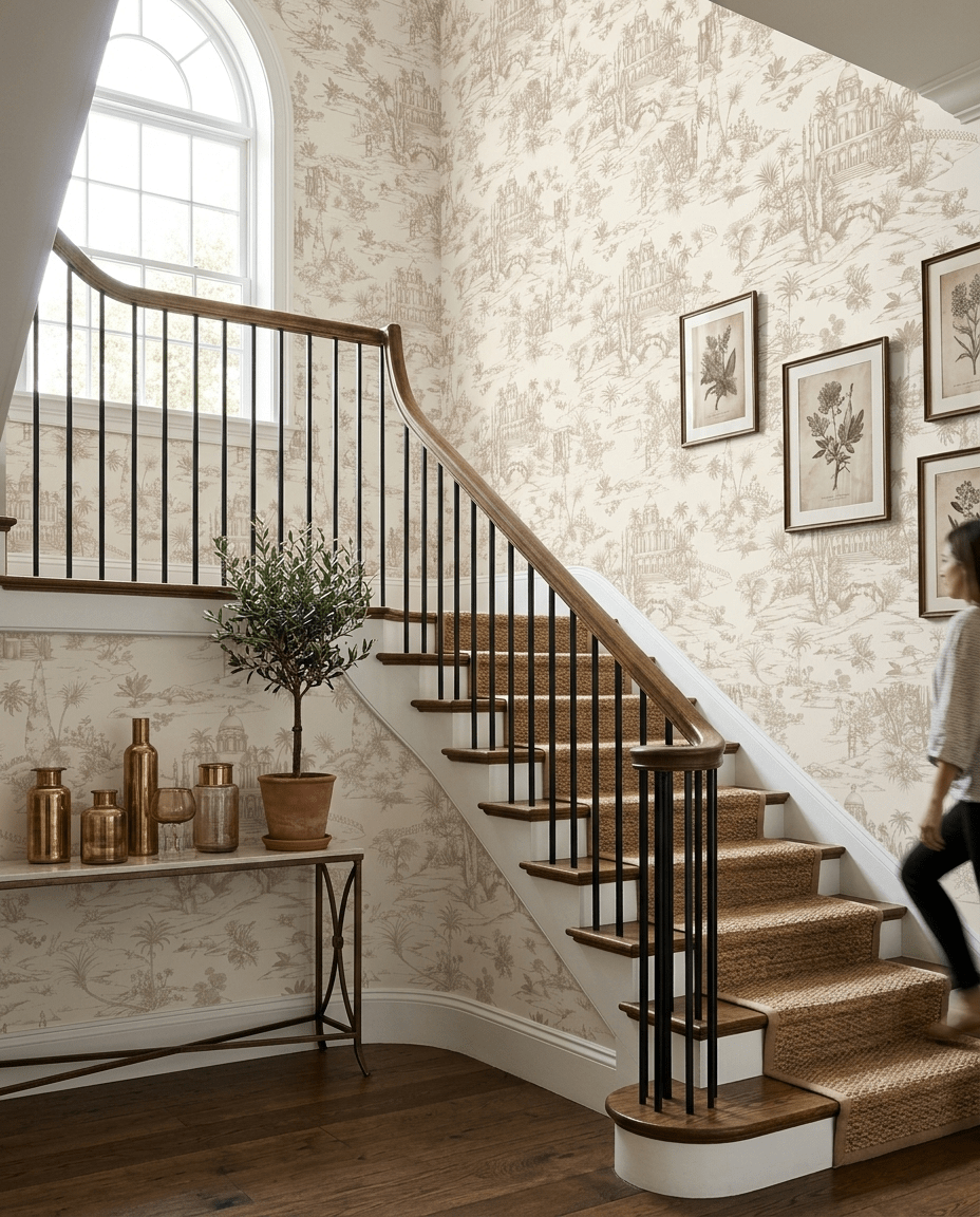 Delhi on Toile – Beige - Marble Lotus - Delhi on Toile – Beige