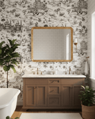 Delhi on Toile - Black & White - Marble Lotus - Delhi on Toile - Black & White