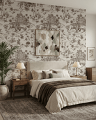 Delhi on Toile – Brown on Beige - Marble Lotus - Delhi on Toile – Brown on Beige