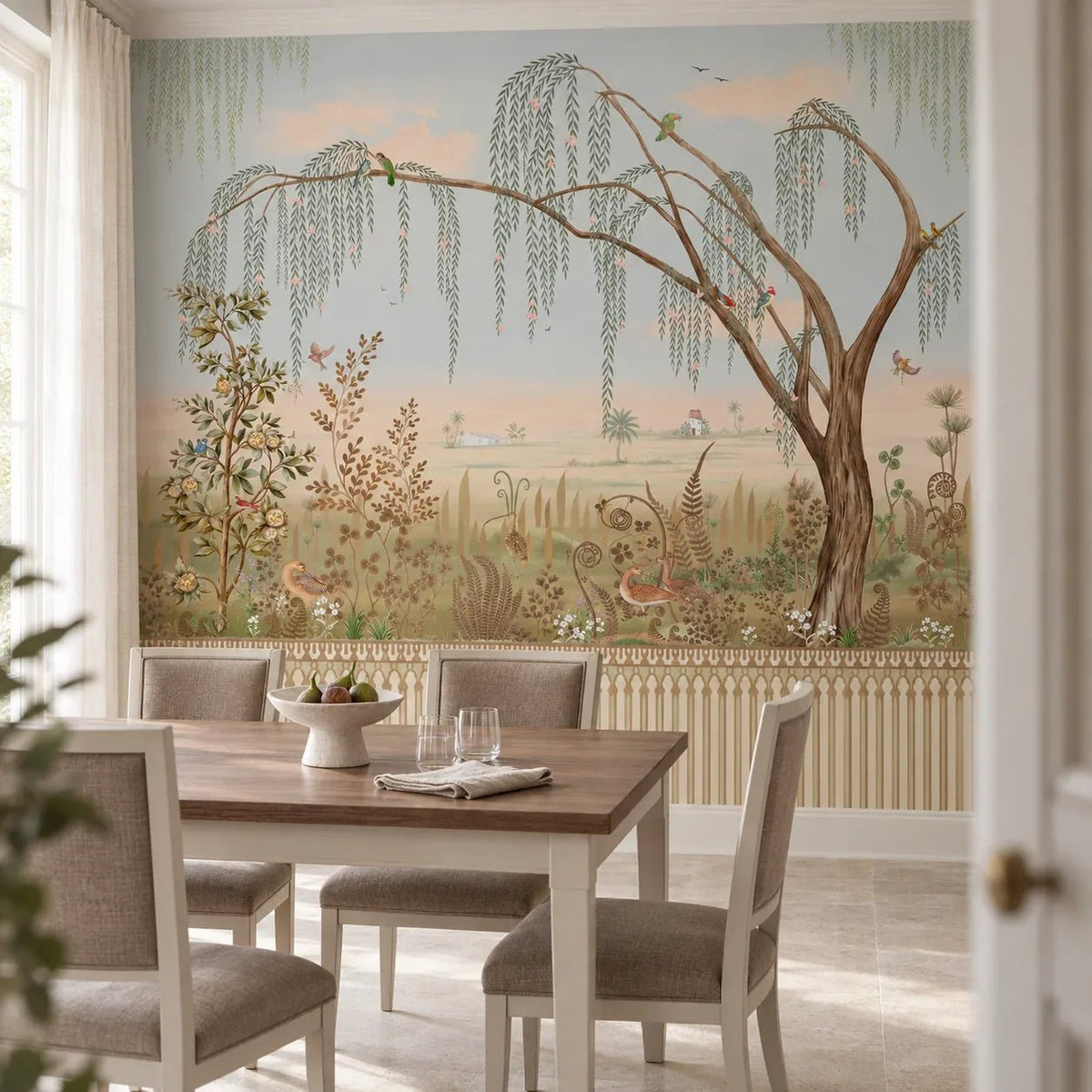 Enchanted Grove Customised Wallpaper - Marble Lotus - Enchanted Grove Customised Wallpaper