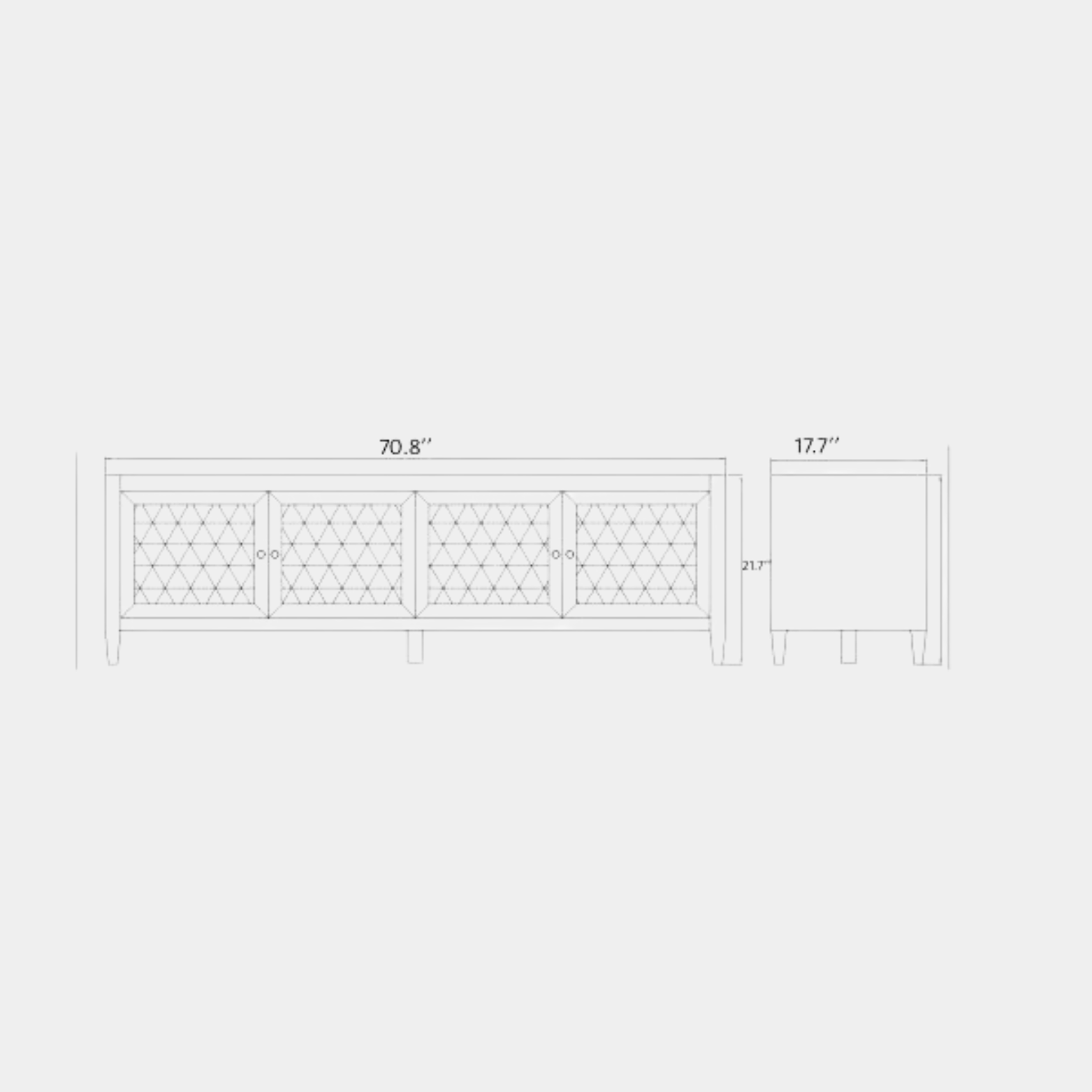 Etewah Console Table - Marble Lotus - Etewah Console Table