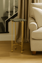 Flying Gold Marble Drinks Table - Marble Lotus - Flying Gold Marble Drinks Table