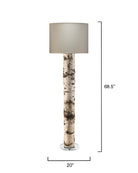 Forrester Floor Lamp - Marble Lotus - Forrester Floor Lamp
