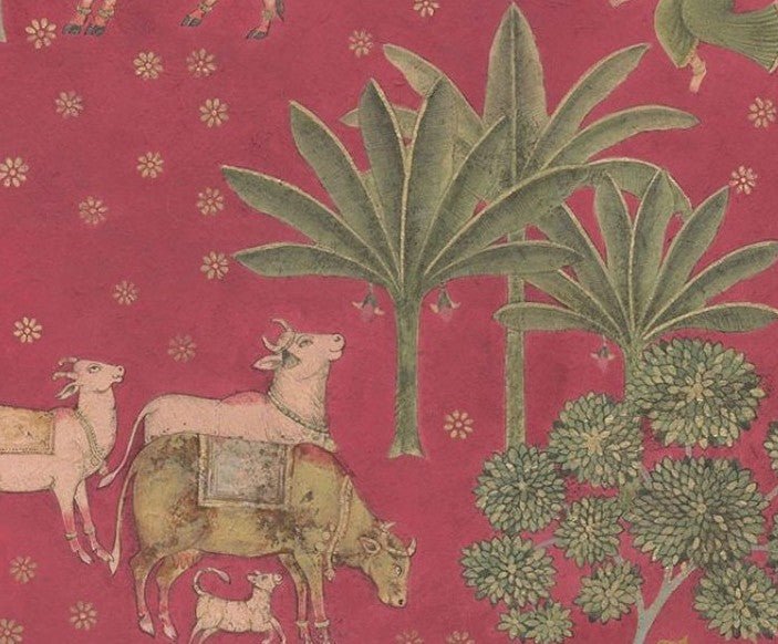 Gokul Pichwai - Marble Lotus - Gokul Pichwai