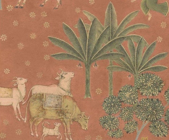 Gokul Pichwai - Marble Lotus - Gokul Pichwai