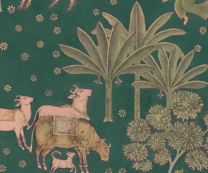 Gokul Pichwai - Marble Lotus - Gokul Pichwai