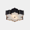 Grand Lotus Black Flush Mount - Marble Lotus - Grand Lotus Black Flush Mount