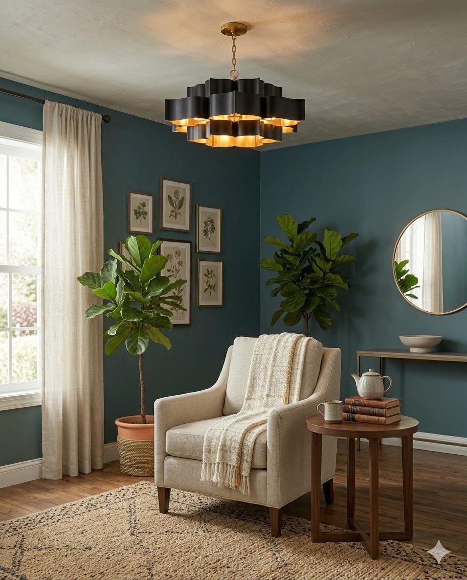 Grand Lotus Large Black Chandelier - Marble Lotus - Grand Lotus Large Black Chandelier