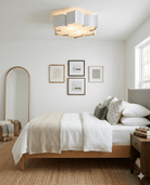 Grand Lotus White Flush Mount - Marble Lotus - Grand Lotus White Flush Mount