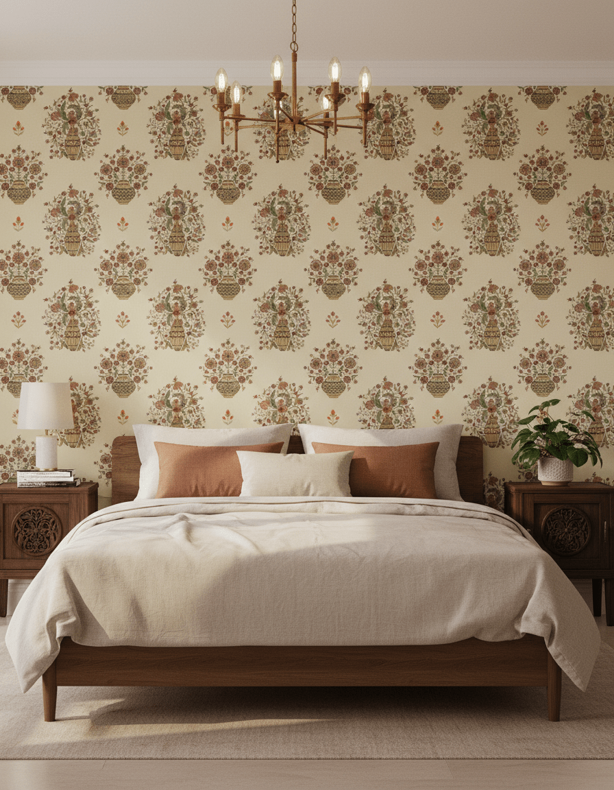 Guldasta - Beige - Marble Lotus - Guldasta - Beige