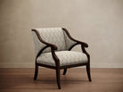 Gymkhana Arm Chair Block Print Beige - Marble Lotus - Gymkhana Arm Chair Block Print Beige