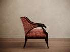 Gymkhana Arm Chair Patterned Brick Red - Marble Lotus - Gymkhana Arm Chair Patterned Brick Red