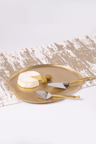 Haifa Brass Platter - Marble Lotus - Haifa Brass Platter
