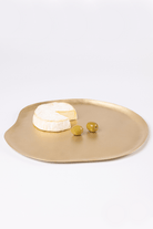 Haifa Brass Platter - Marble Lotus - Haifa Brass Platter
