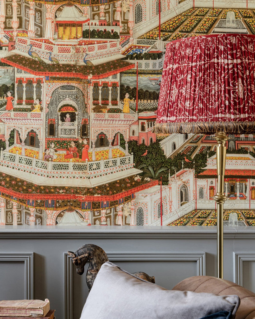 Exotic Indian Wallpaper for Your Interiors | Marble Lotus