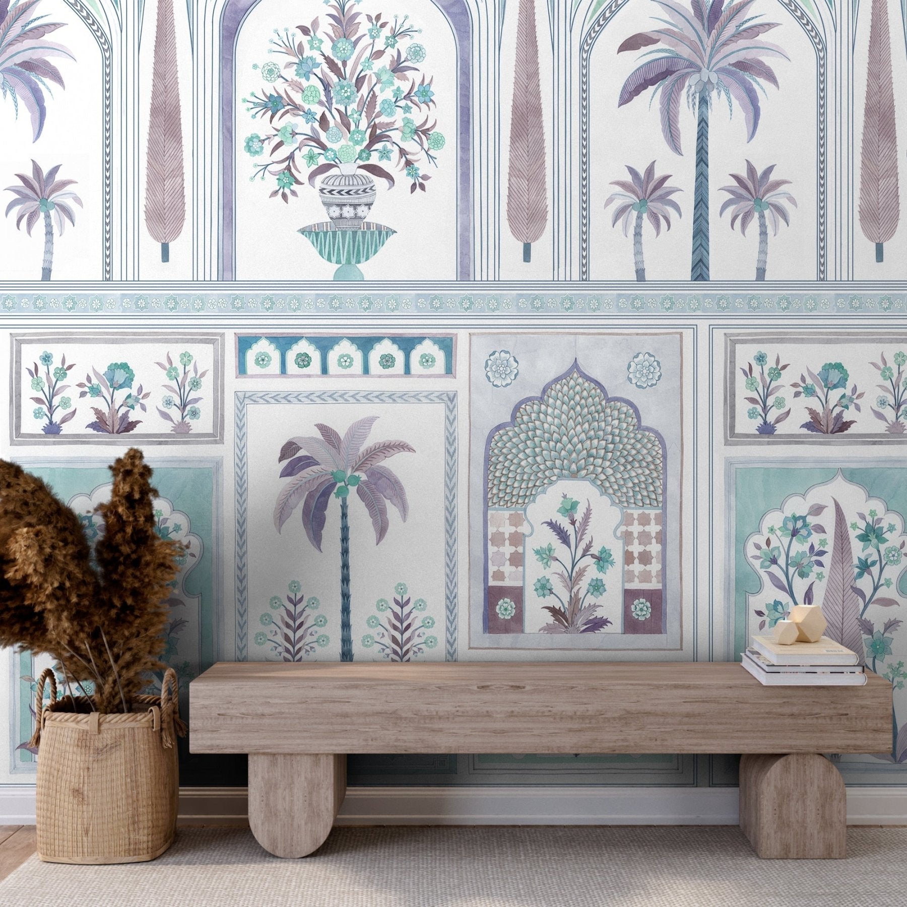 Jaipur Royale - Cerulean - Marble Lotus - Jaipur Royale - Cerulean