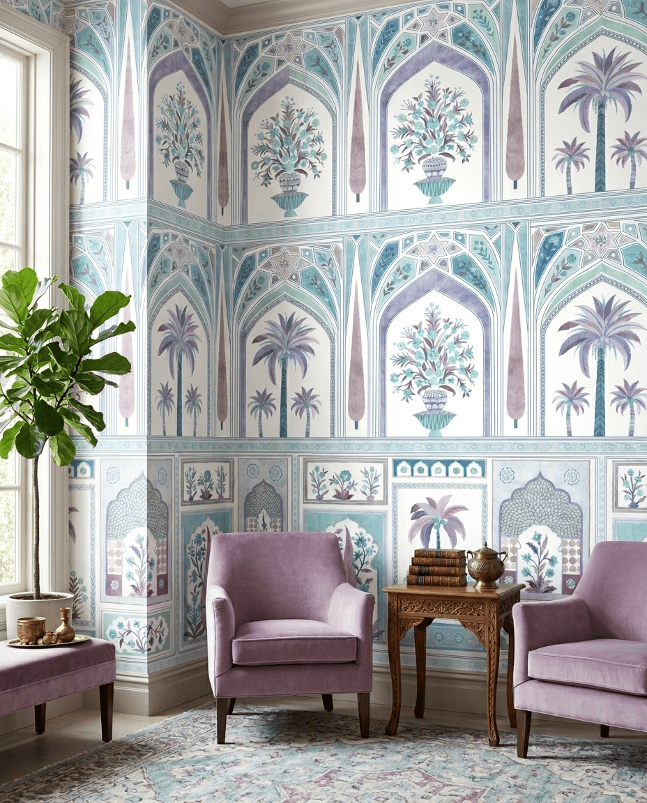 Jaipur Royale – Cerulean - Marble Lotus - Jaipur Royale – Cerulean