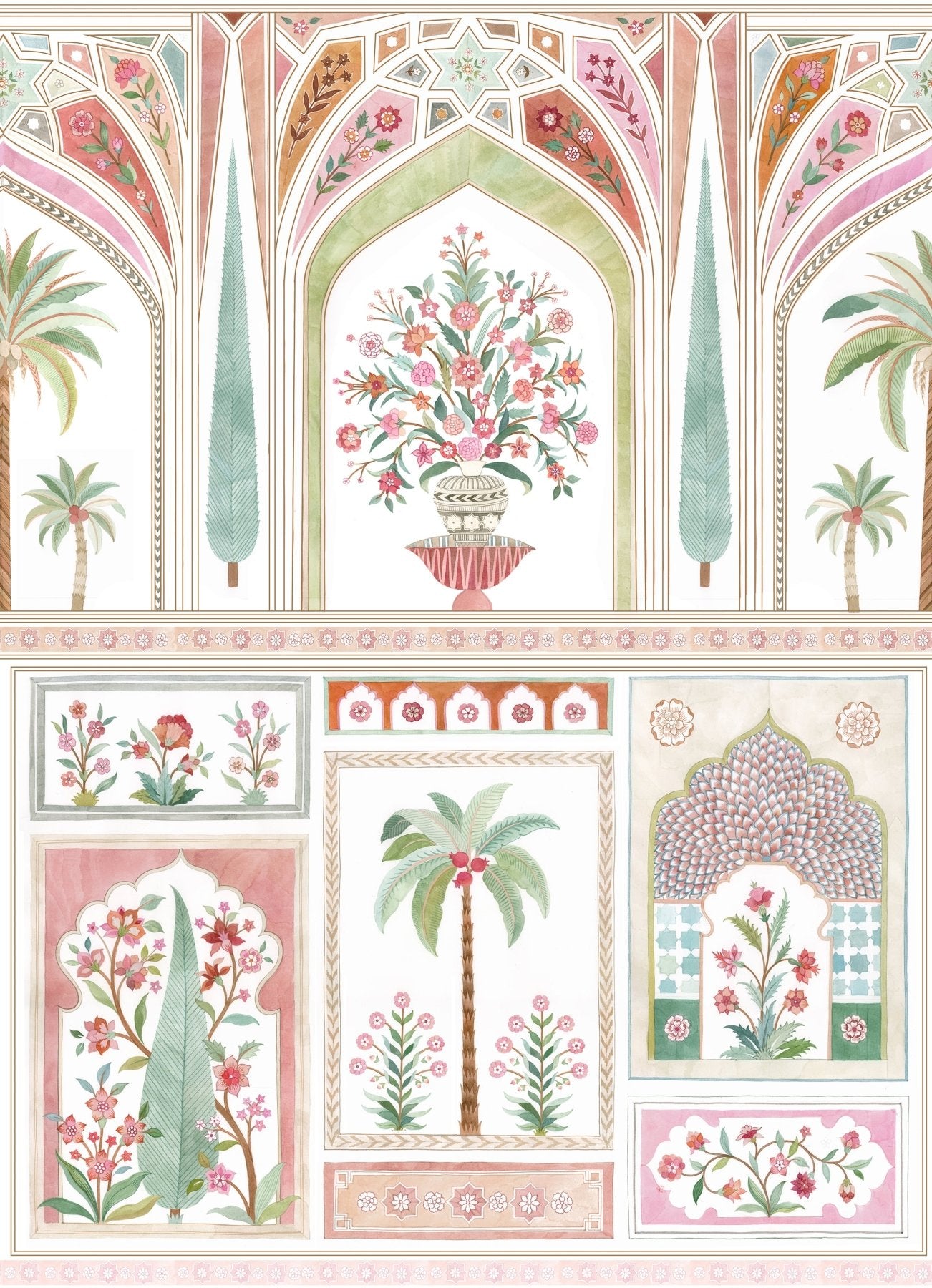 Jaipur Royale - Rani Pink - Marble Lotus - Jaipur Royale - Rani Pink