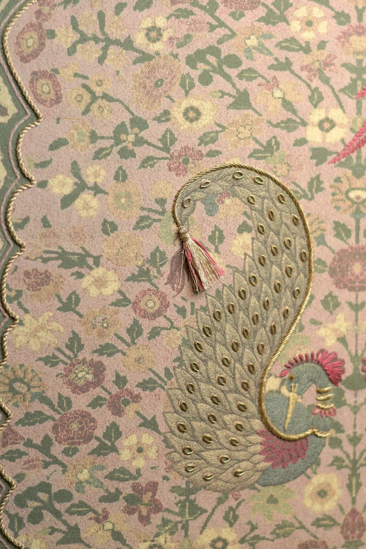 Kashmiriyat, Embroidered Wallart - Marble Lotus - Kashmiriyat, Embroidered Wallart