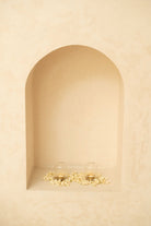Kira Glass Lantern - Set of 2 - Marble Lotus - Kira Glass Lantern - Set of 2 - Marble Lotus