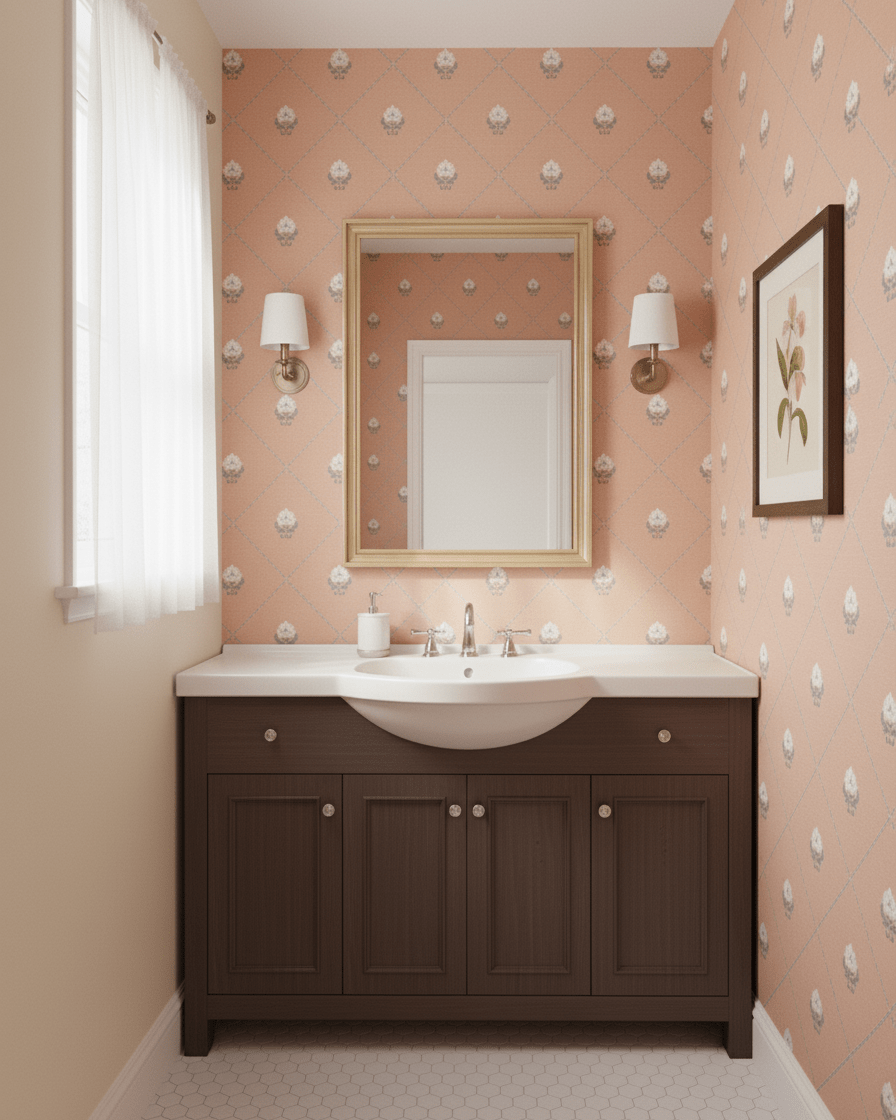 Kusum Jaal - Apricot - Marble Lotus - Kusum Jaal - Apricot