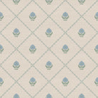 Kusum Jaal – Blue on Beige - Marble Lotus - Kusum Jaal – Blue on Beige