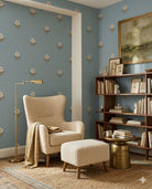 Kusum Jaal – Powder Blue - Marble Lotus - Kusum Jaal – Powder Blue