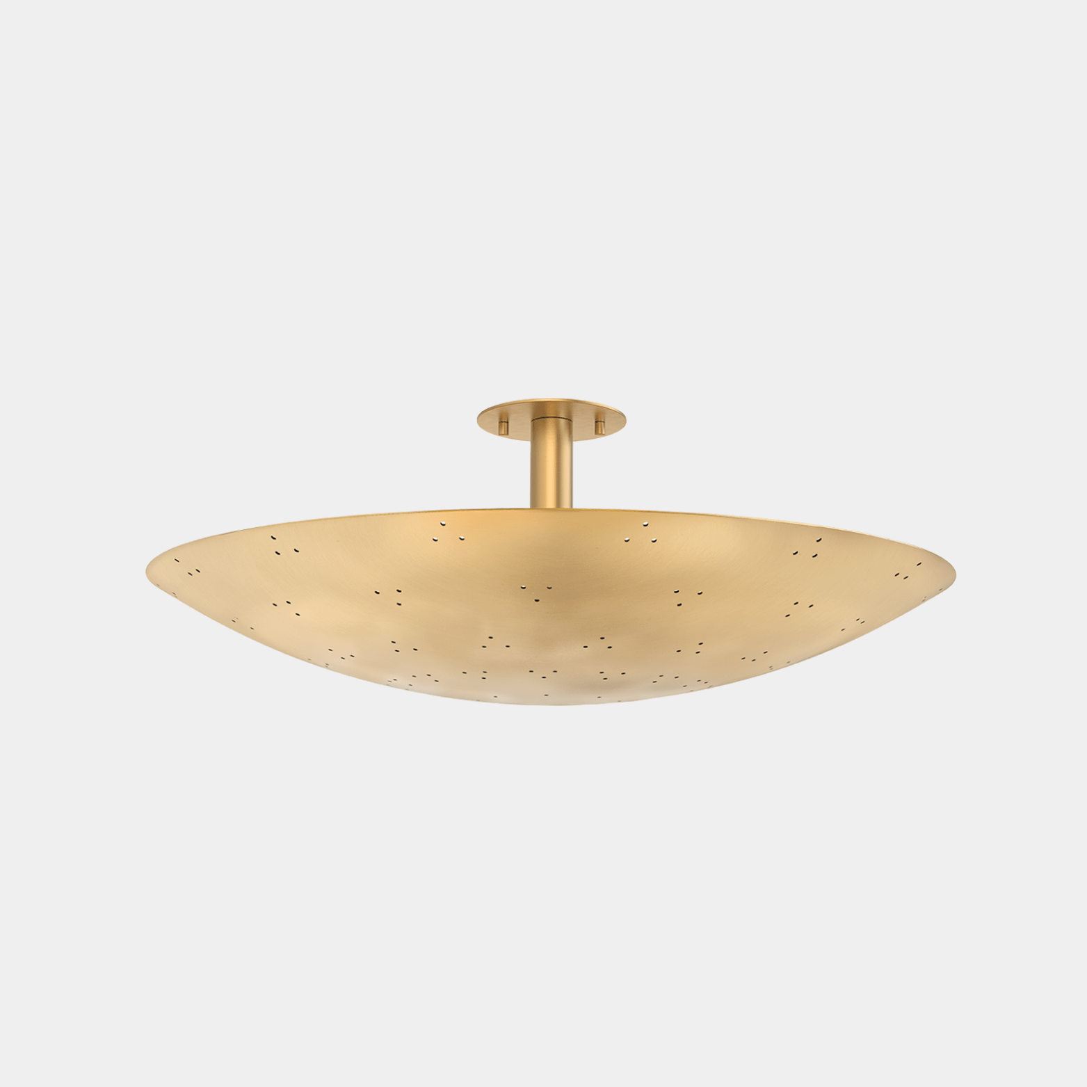Large BERN Flush Mount - Brass Finish - Marble Lotus - Large BERN Flush Mount - Brass Finish