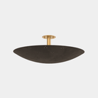 Large BERN Flush Mount - Brass with Bronze Finish - Marble Lotus - Large BERN Flush Mount - Brass with Bronze Finish
