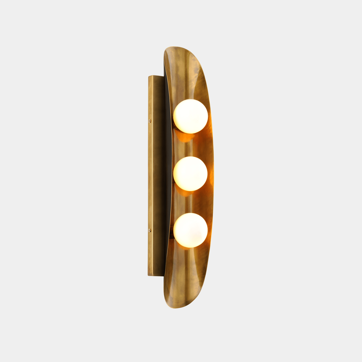 Large Hopper Wall Sconce - Marble Lotus - Large Hopper Wall Sconce