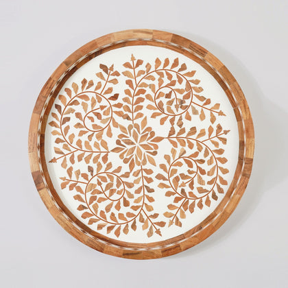 Large Wooden Inlay Tray 18