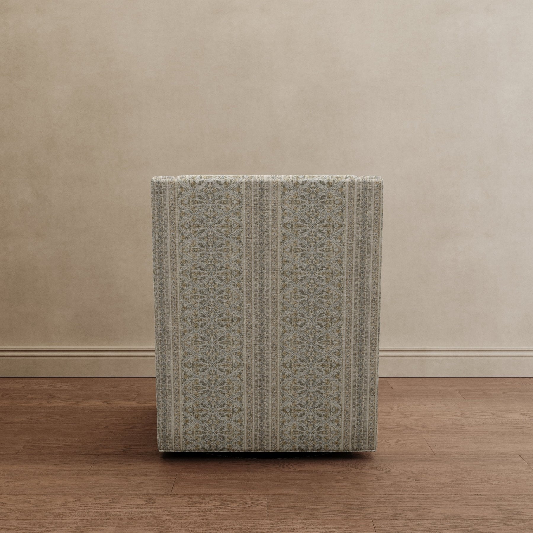 Lotus Lounger Swivel Chair Powder Blue Paisley - Marble Lotus - Lotus Lounger Swivel Chair Powder Blue Paisley