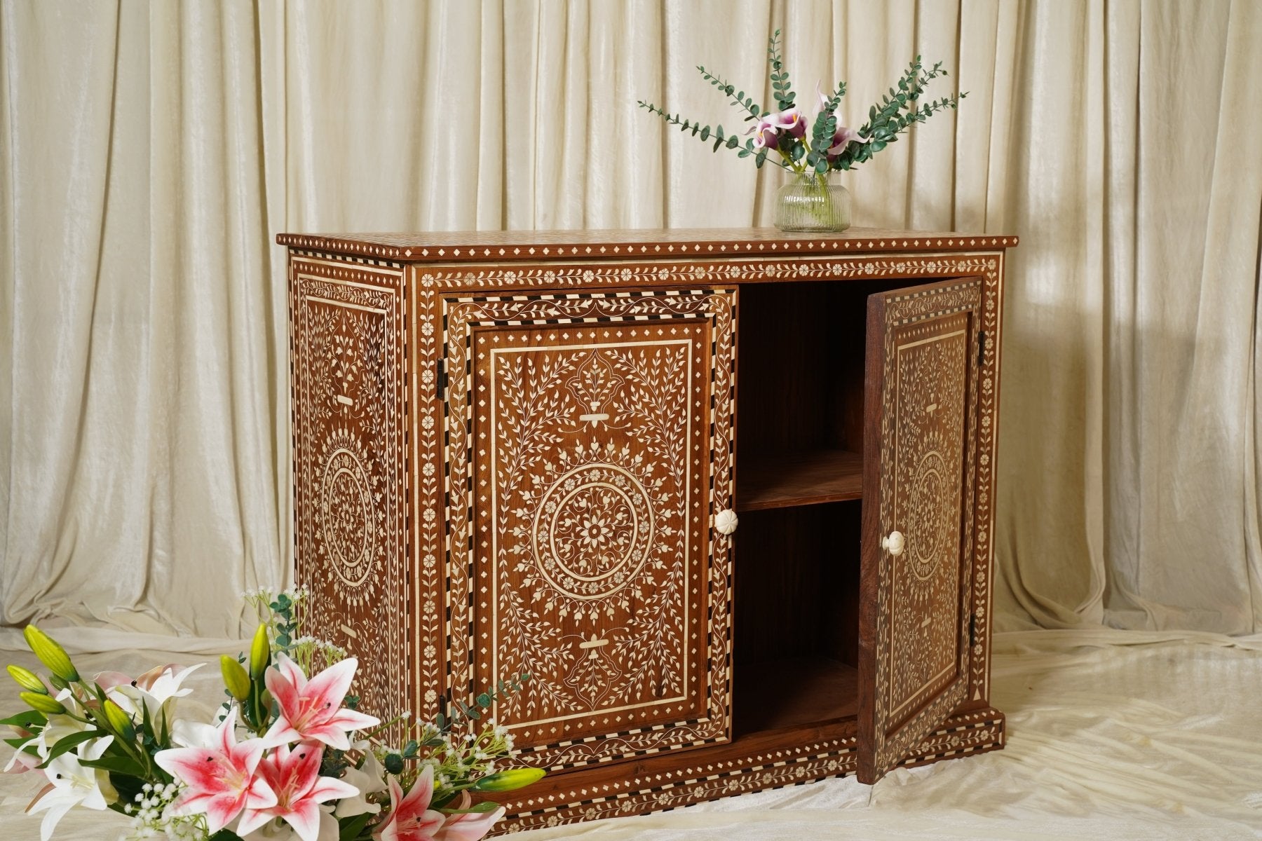 Maharani Grand Cabinet - Marble Lotus - Maharani Grand Cabinet